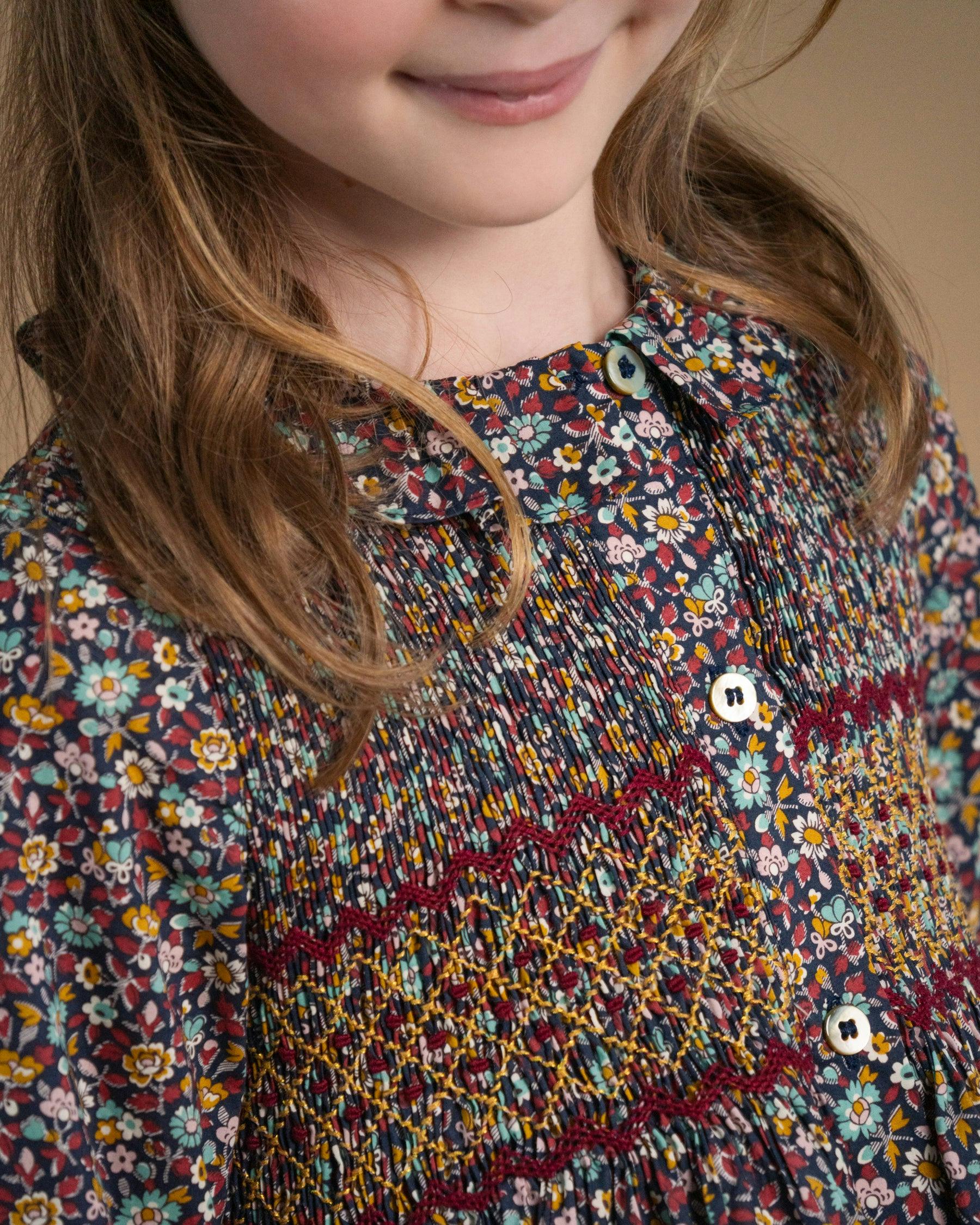 Aria Dress Emerald Garnet Liberty