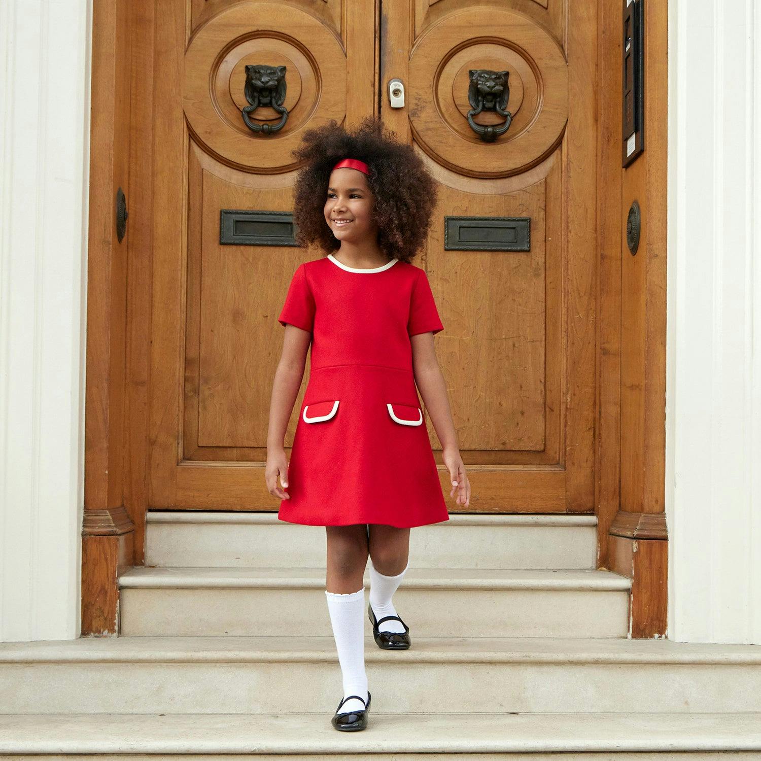 Kensington Dress - Pillar Box Red