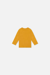 Baby Long Sleeve Organic Cotton T-Shirt Mustard Yellow