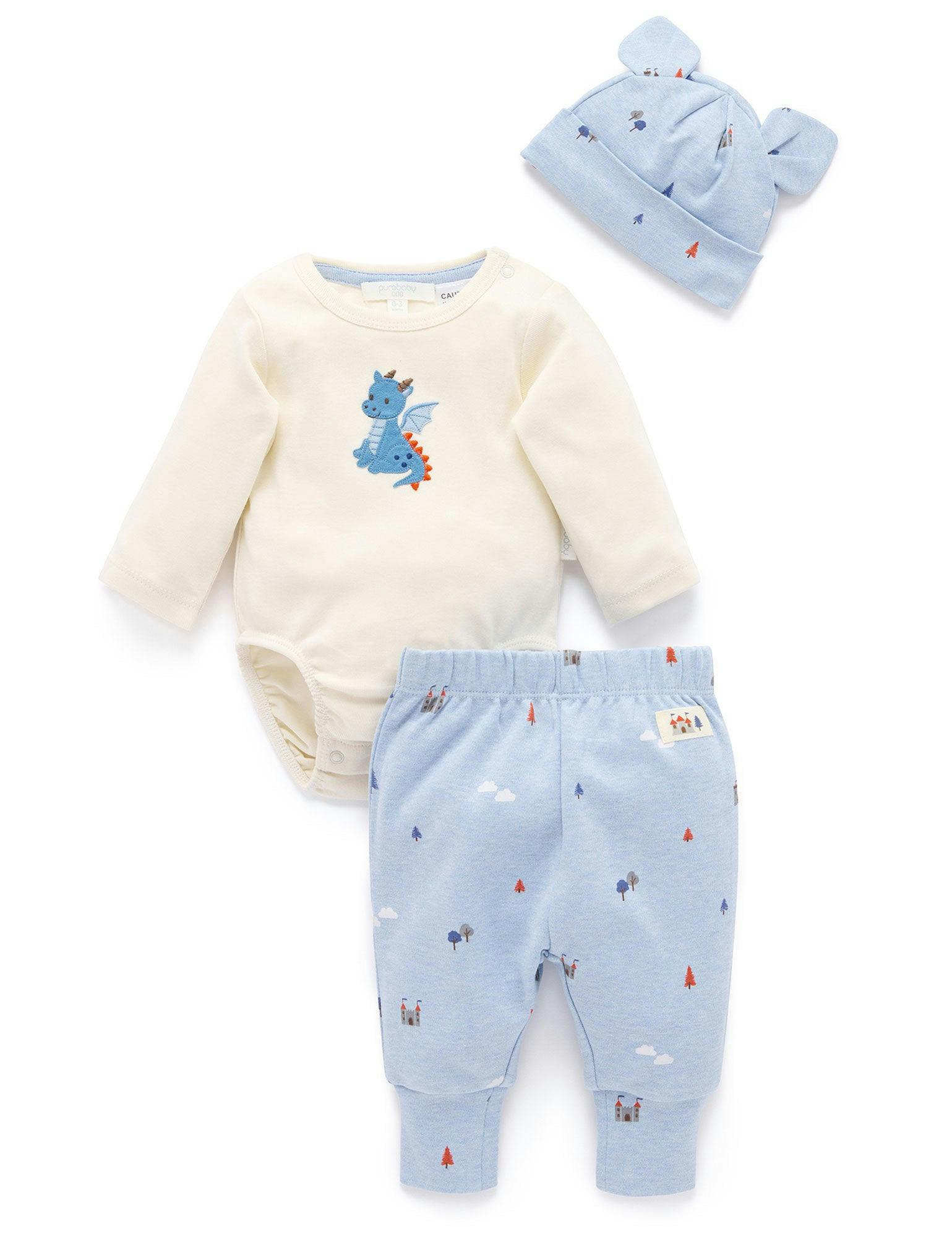 3 Piece Gift Set Castle Print