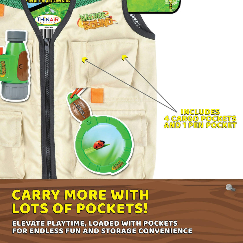 Nature Bound: Cargo Vest - Green & Khaki