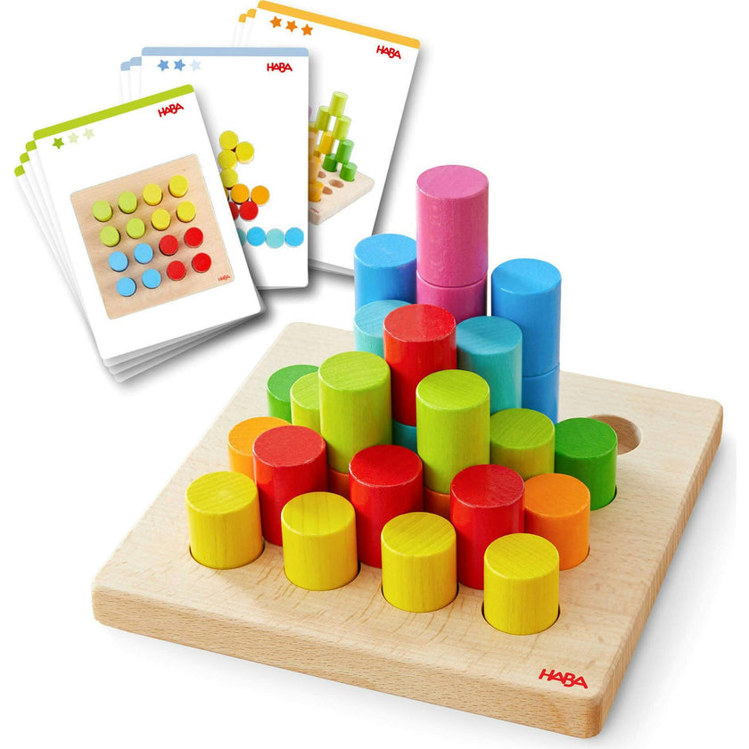 Colorful Towers Wooden Stacking Game