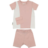Color-Block Pocket Tee & Short Set