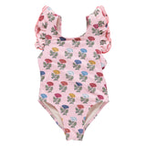 Girls Liv Suit - Multi Flower Drop