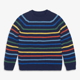 Kids sweater in multi-stripe