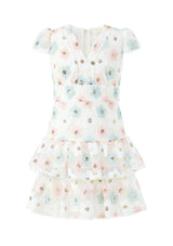 Gabrielle Frill Sequin Mini Dress