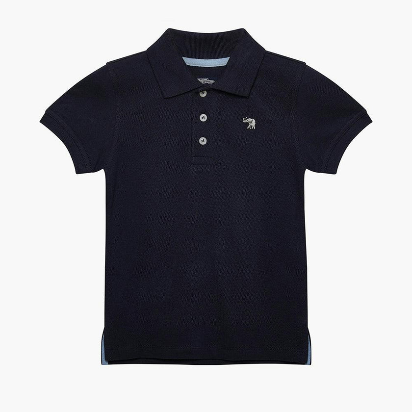 Harry Piqué Polo in Navy