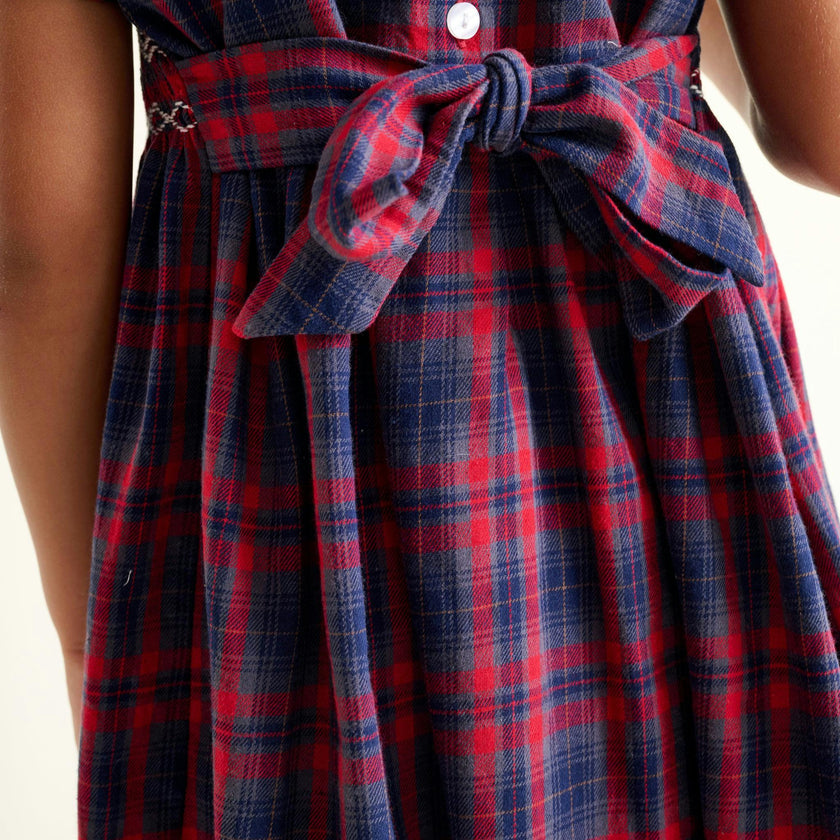 Smocked Girls Dress Kelly