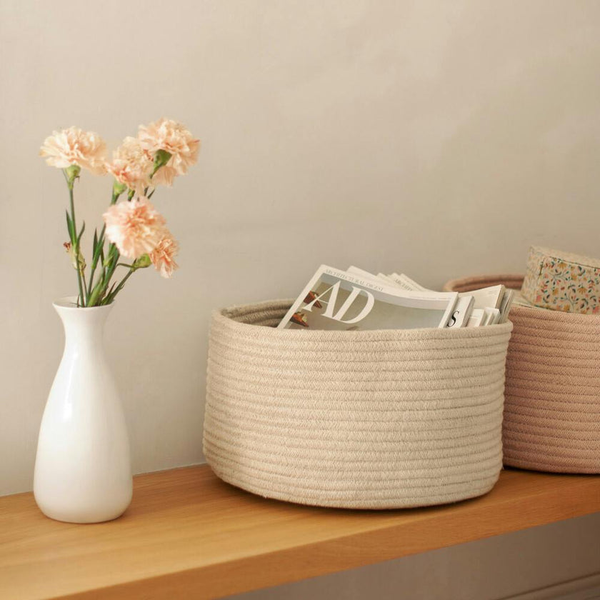 Gram Hand Braided Thick Cord Basket