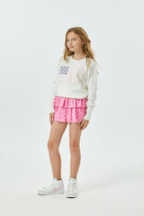 Tiegan White American Flag Sweater