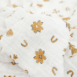 Cotton Muslin Swaddle Blanket - Conchos