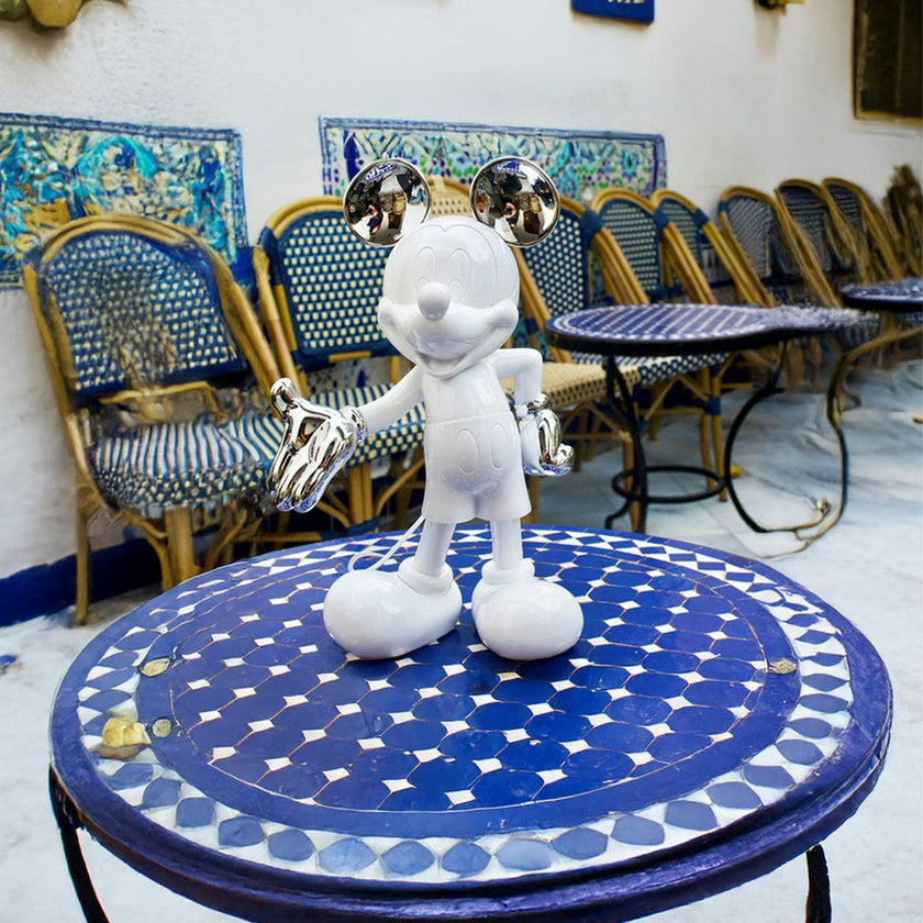 Mickey Mouse WELCOME White & Silver 12in
