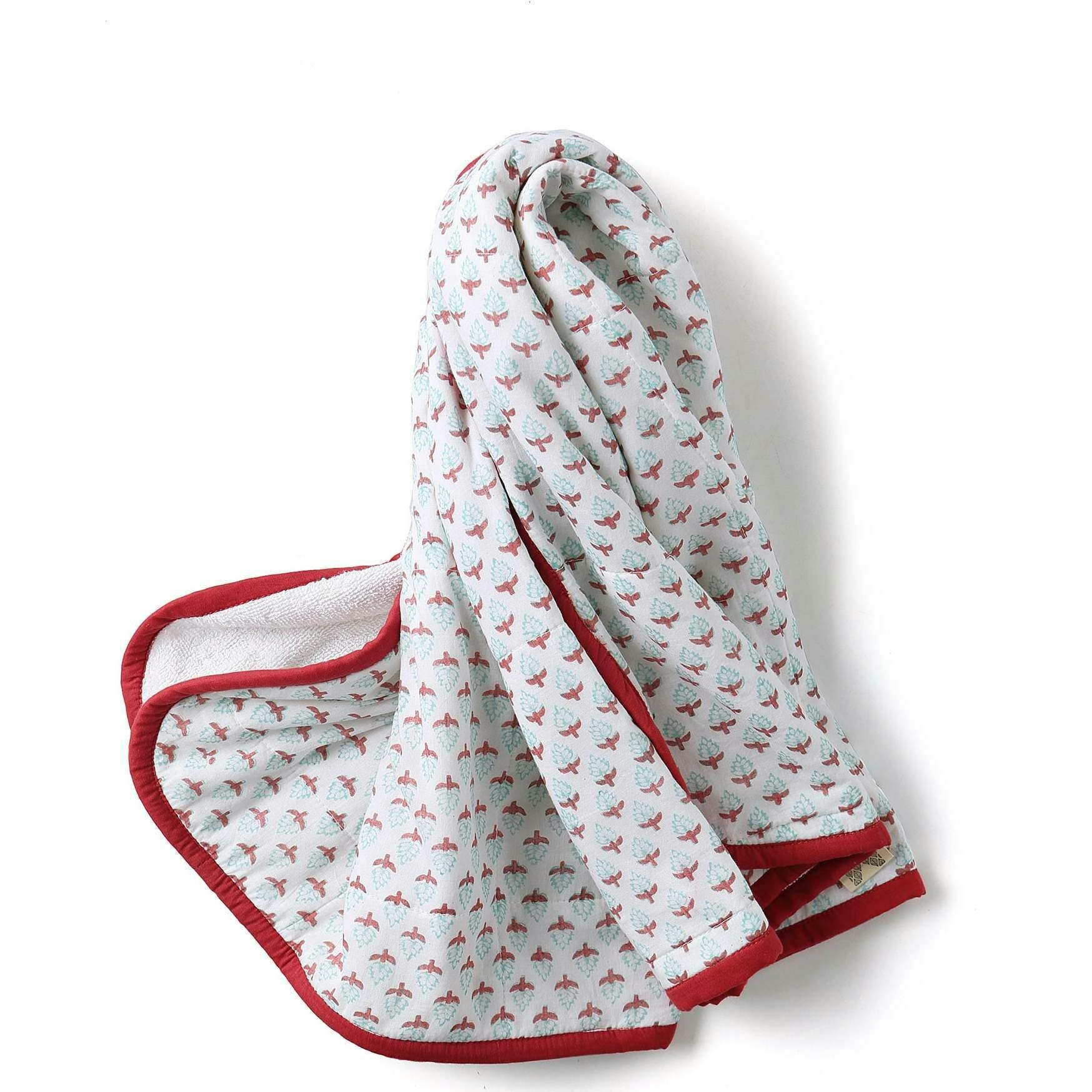 Block-Printed Terry Towel
