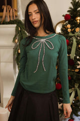 Rhodes Sweater in Emerald