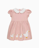 Baby Cord Duck Dress in Dusty Pink