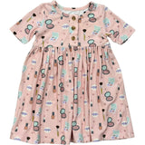 Short Sleeve Henley Dress