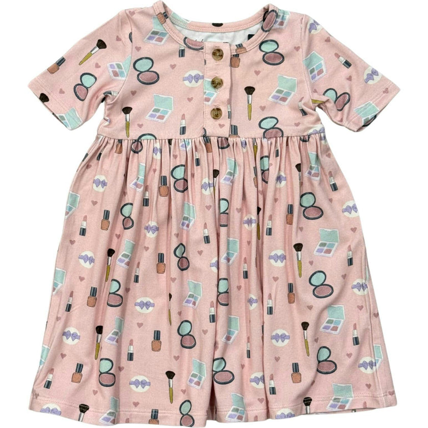 Short Sleeve Henley Dress
