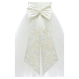 White Hermione Embroidered Cape Dress