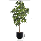 7' Faux Potted Money Tree