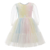 Multicolor Fantasia Rainbow Tulle Dress