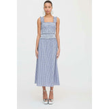 The Azalea Nap Top - Navy Gingham