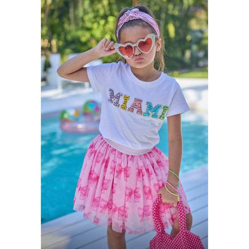 Sweet Pink Bow Skirt