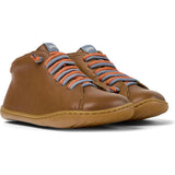 Kids Peu Lace-Up Ankle Boots, Brown