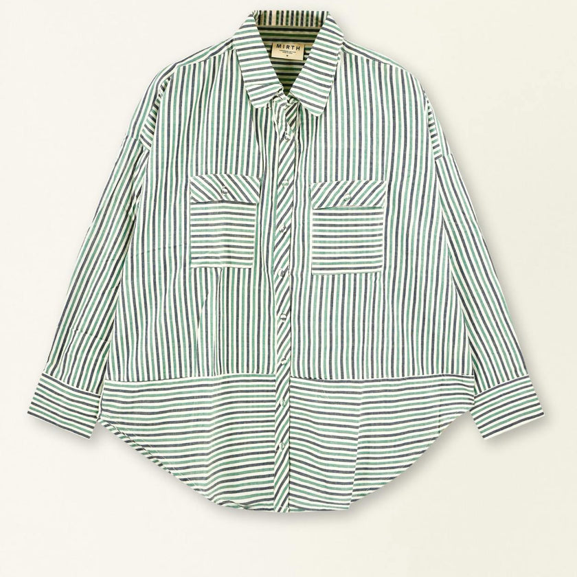 Kyoto Shirt in Dune Stripe