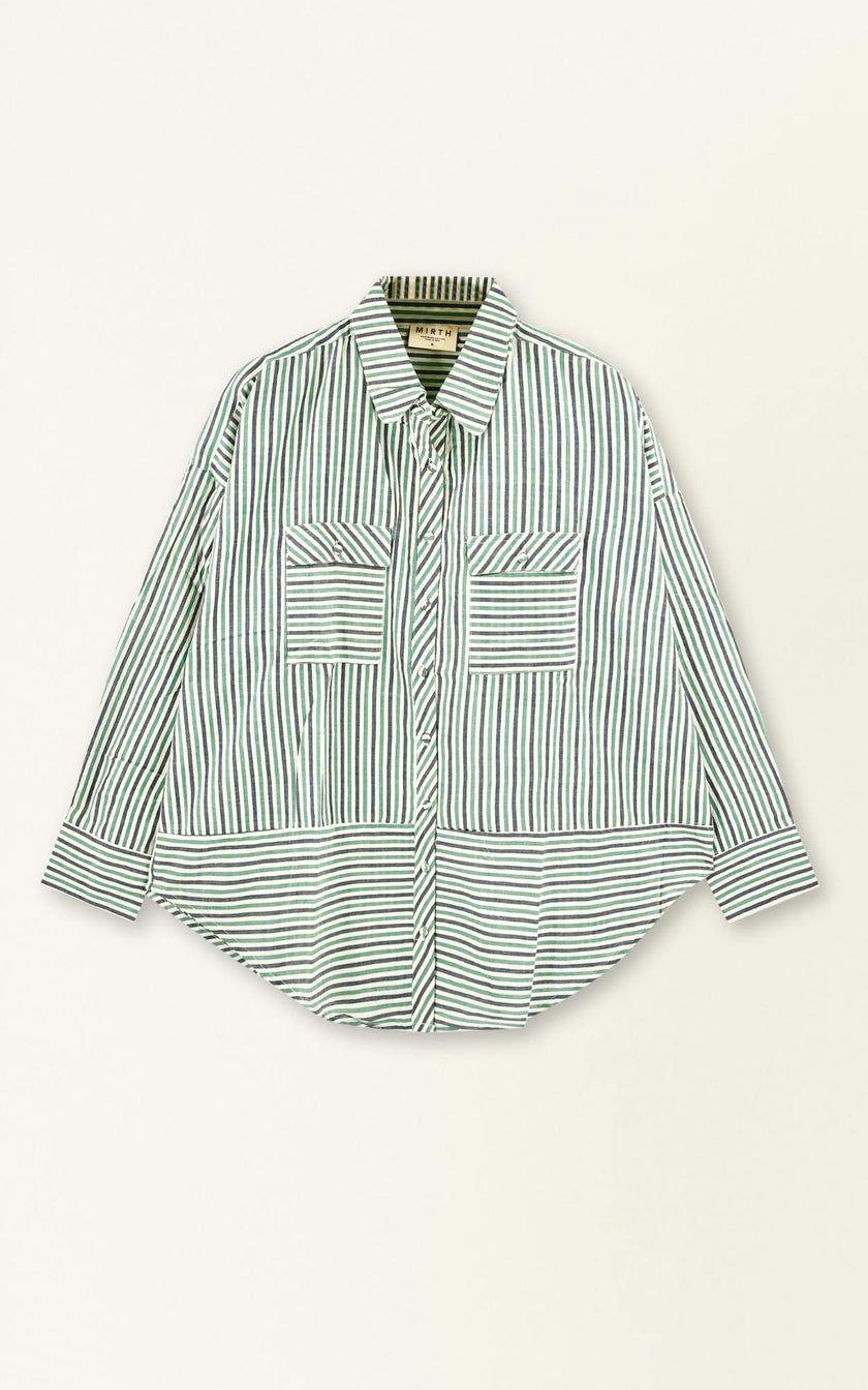 Kyoto Shirt in Dune Stripe