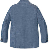 Classic Organic Chambray Suit Jacket, Blue