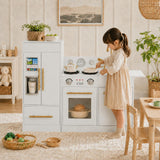 Little Chef Charlotte Modern Play Kitchen, White/Gold