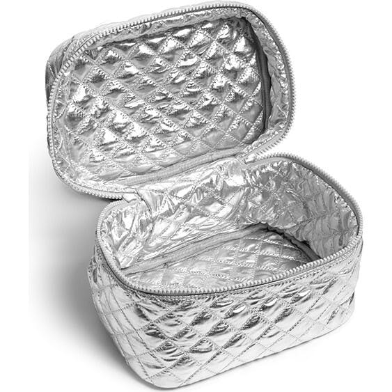 Silver Cosmetic Travel Case