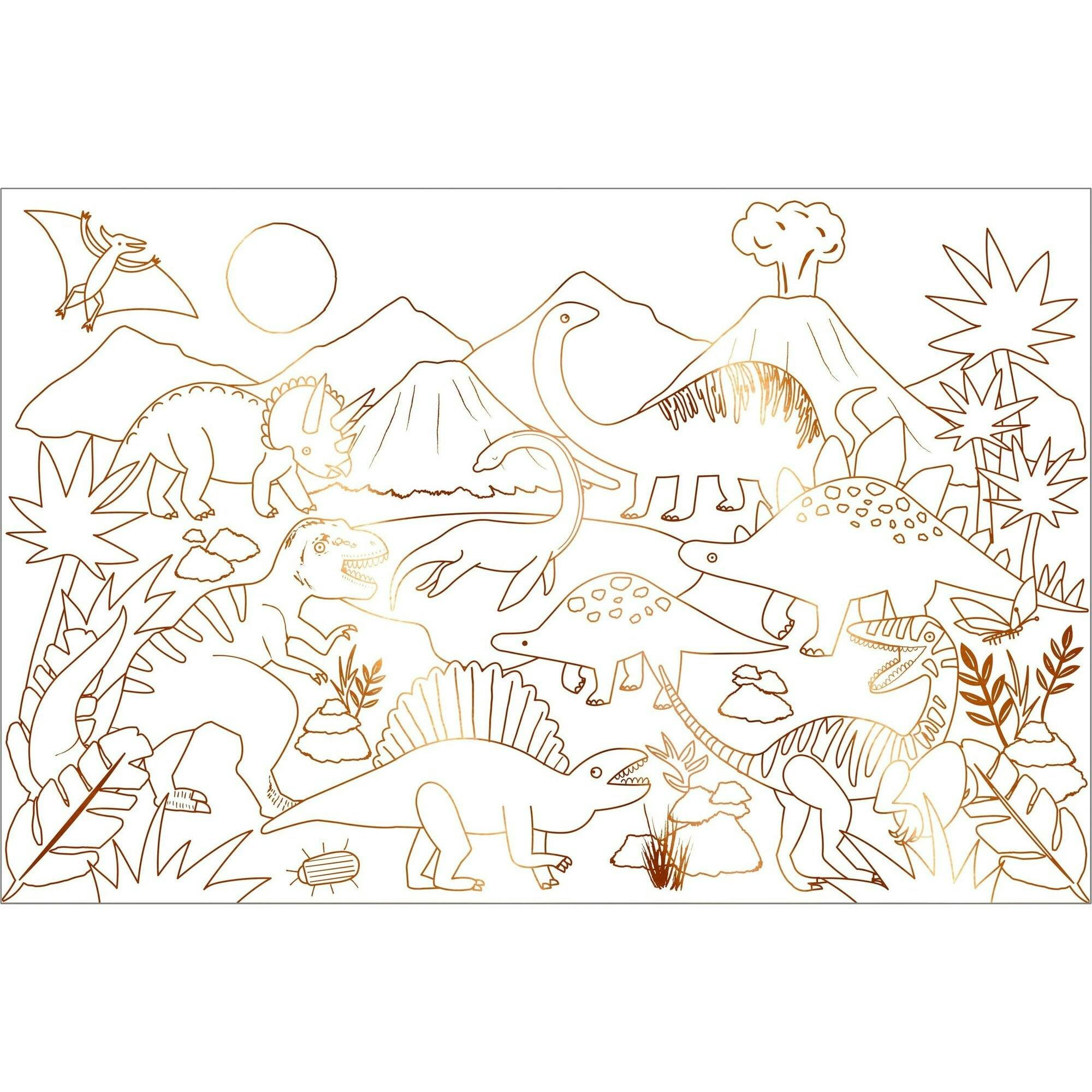 Dinosaur Kingdom Coloring Posters