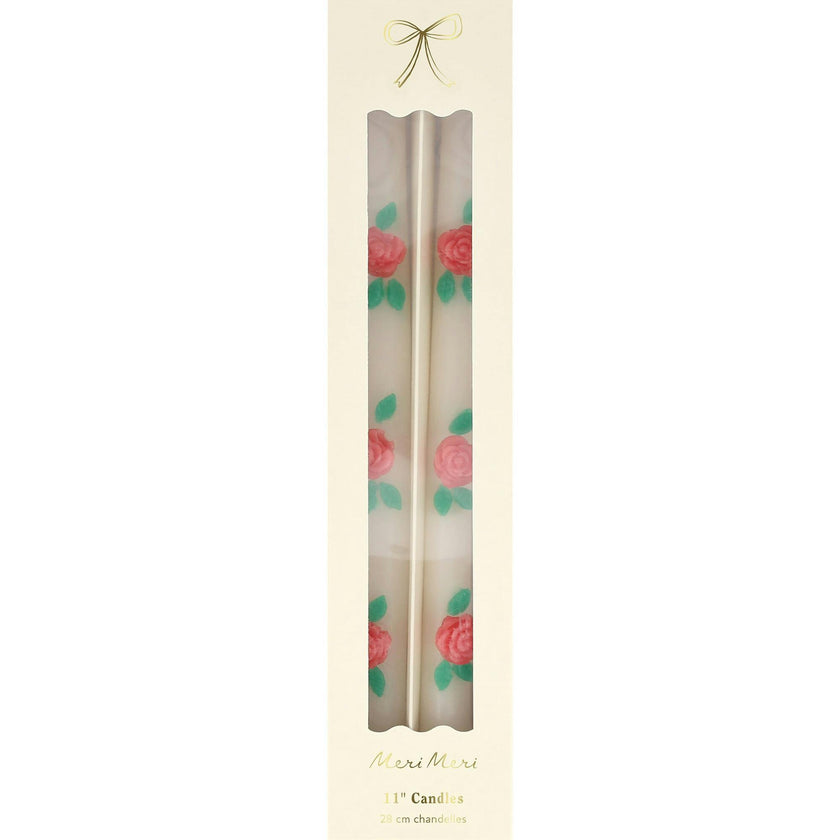 Rose Taper Candles