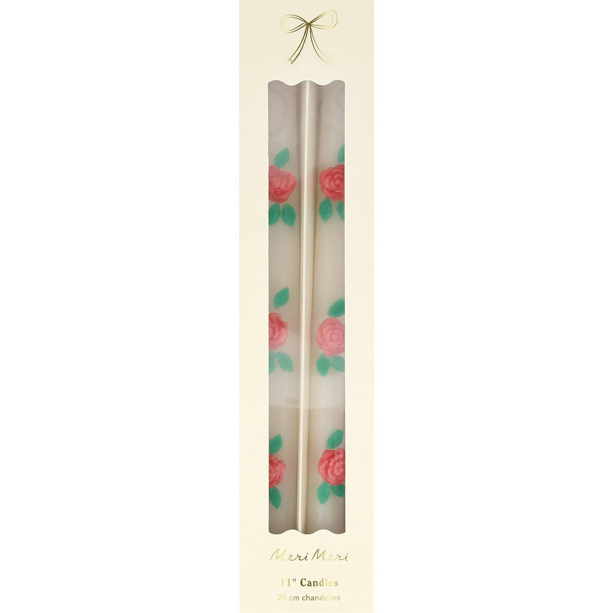 Rose Taper Candles