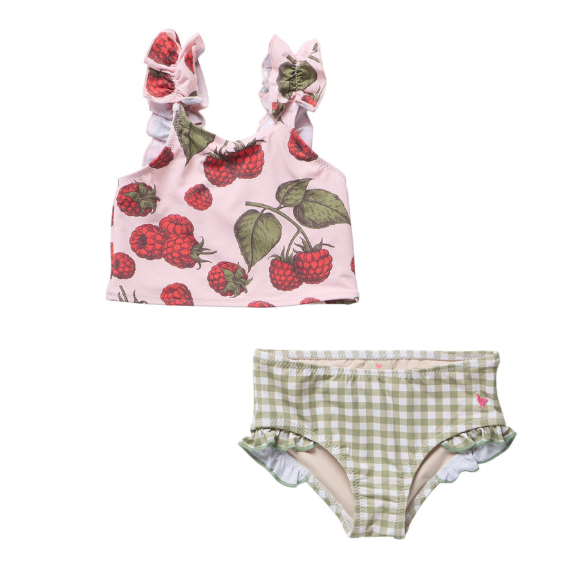 Girls Via Tankini - Pink Raspberries