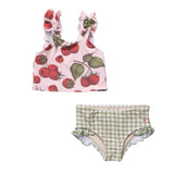 Girls Via Tankini - Pink Raspberries