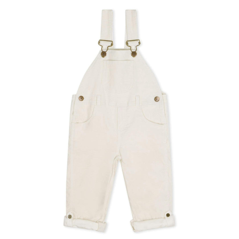 Custard Corduroy Overalls