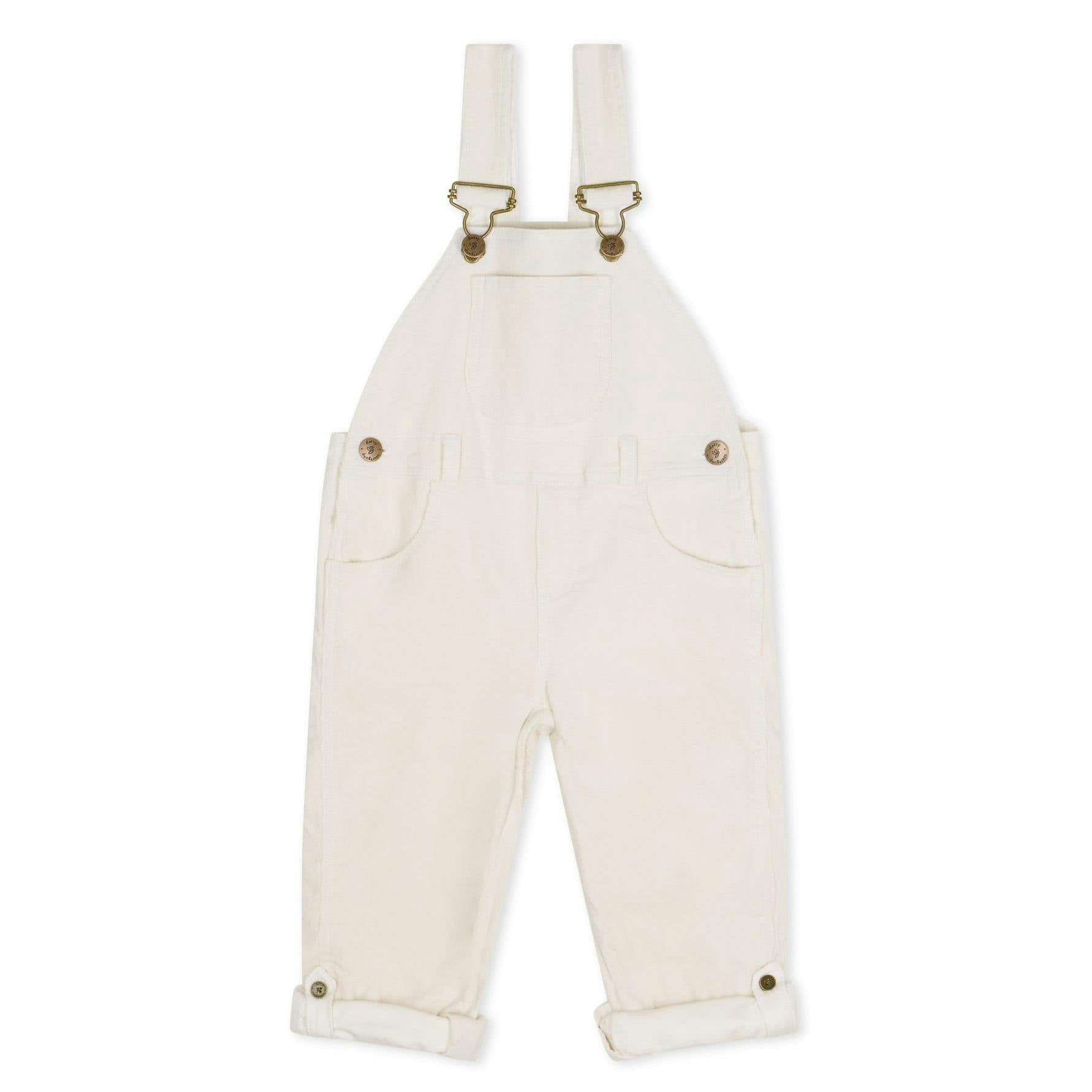 Custard Corduroy Overalls