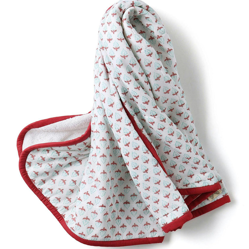 Block-Printed Terry Towel