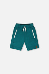 French Terry Shorts With Cross Seams
