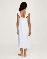 Women's Lightweight Pima Clara Nightgown in Fleur Blanche