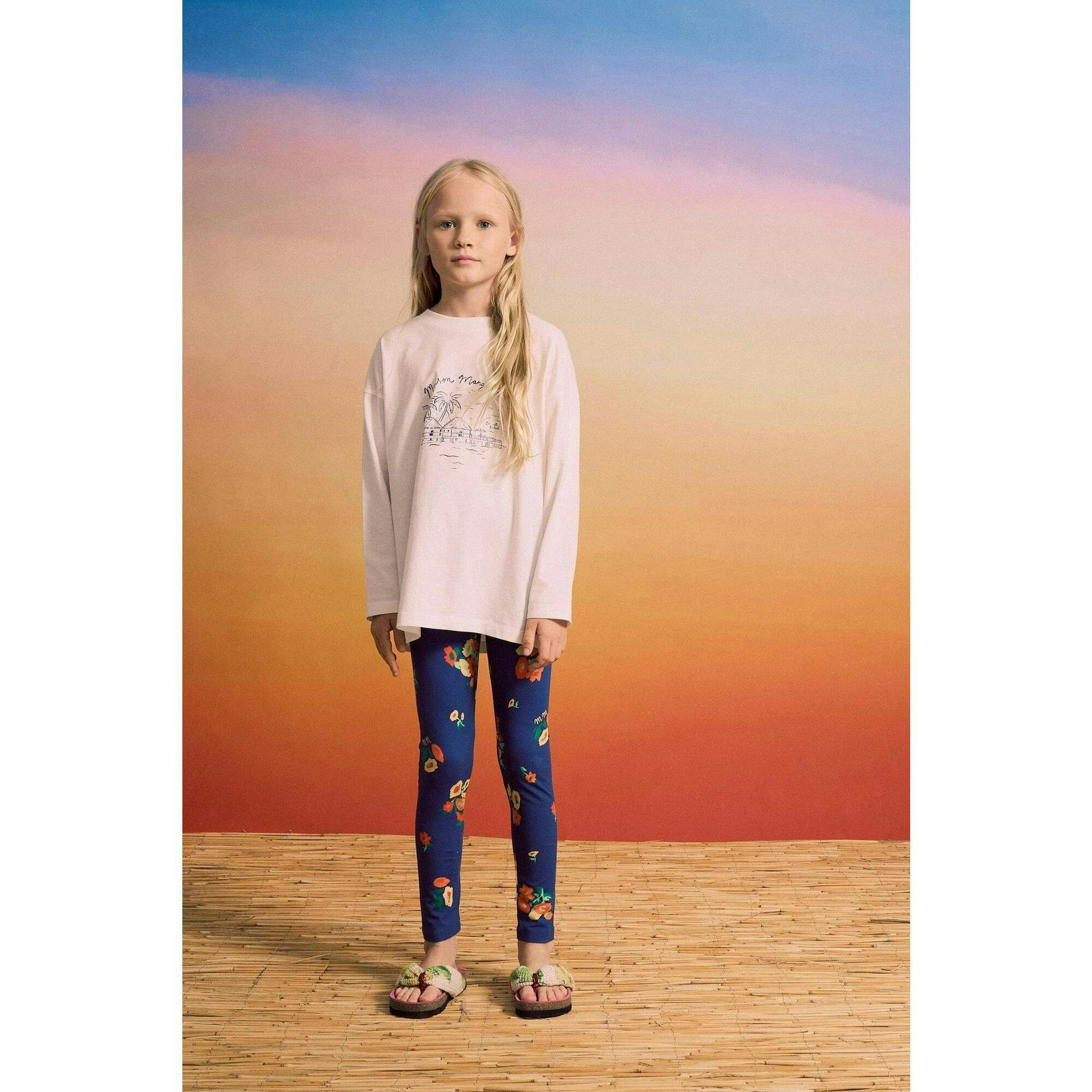 BLOSSOM LEGGINGS BLUE
