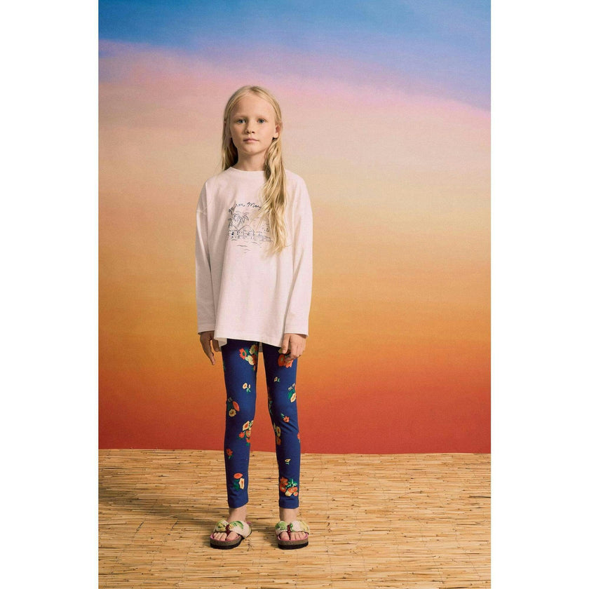 BLOSSOM LEGGINGS BLUE