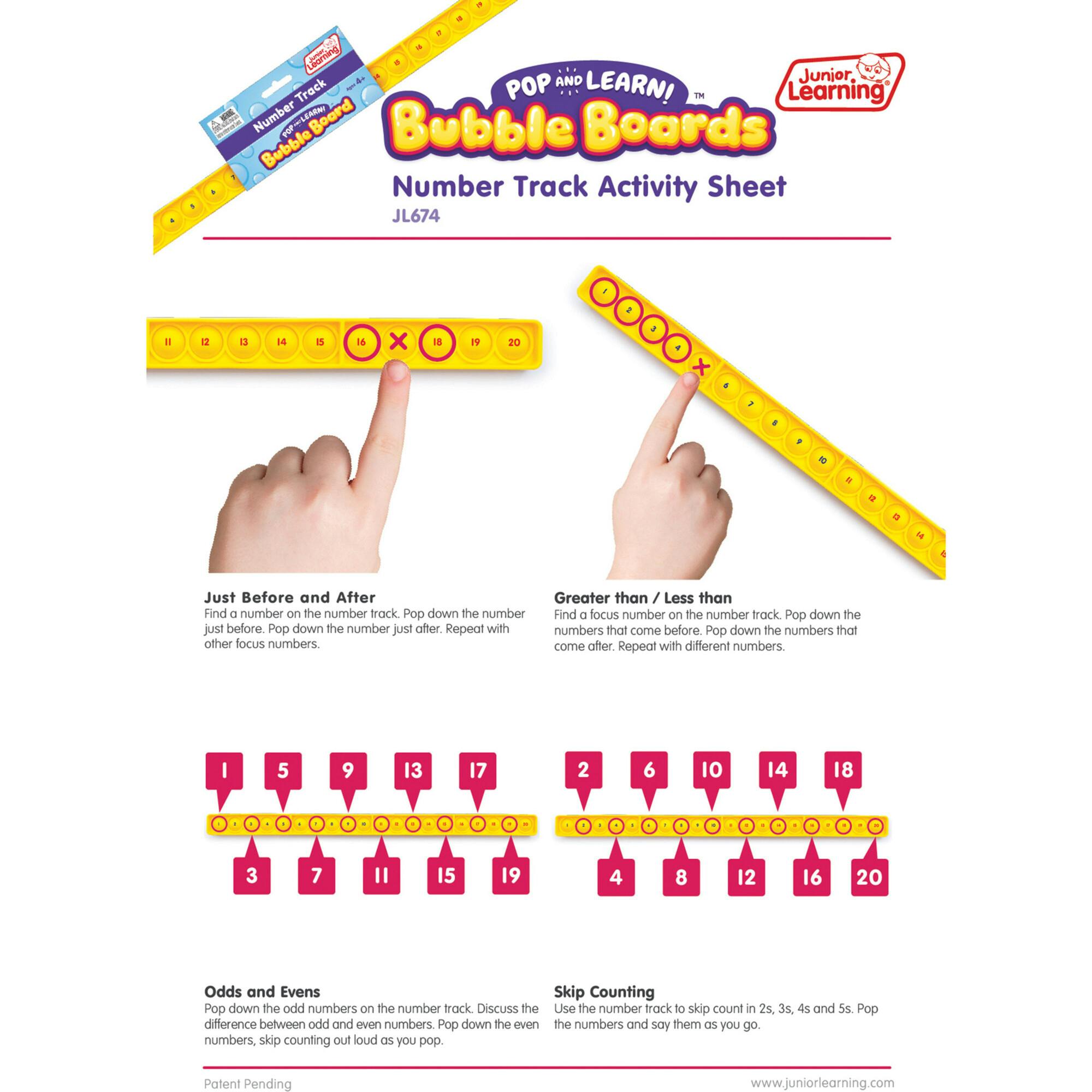 Number Track Bubble Board