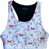 Girls Hi-Shine Scoop Neck Racer Back Sports Bra