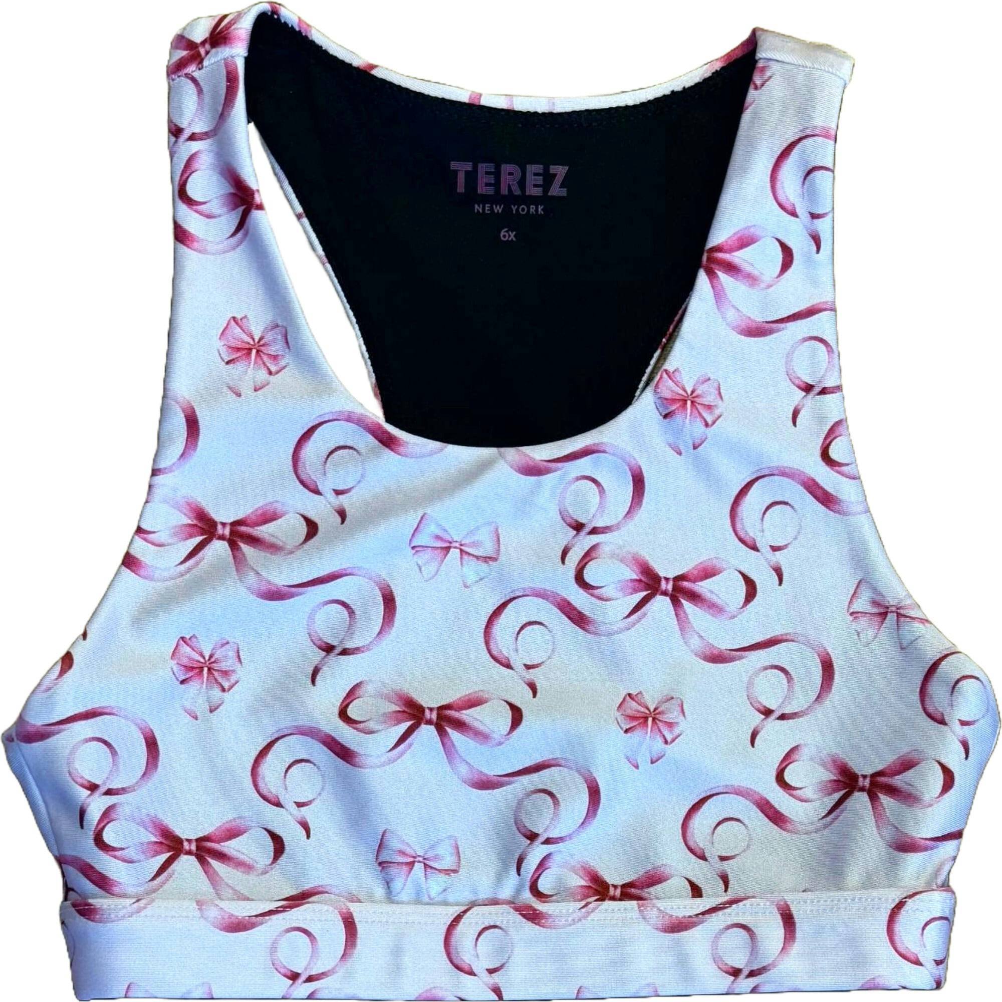 Girls Hi-Shine Scoop Neck Racer Back Sports Bra