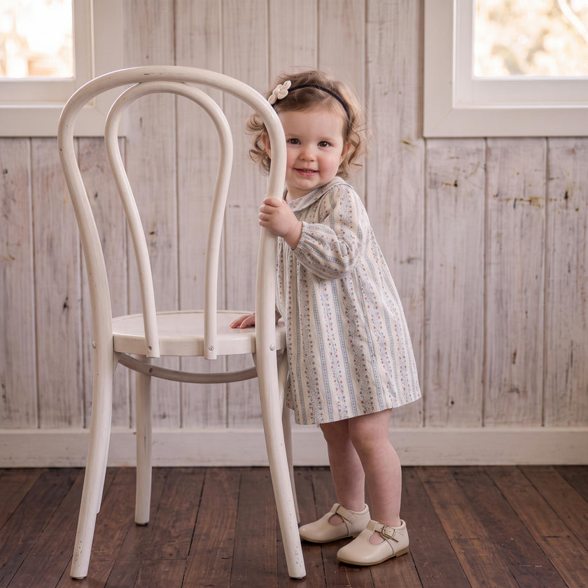 Organic Peter Pan Collar Dress - Vine Trail