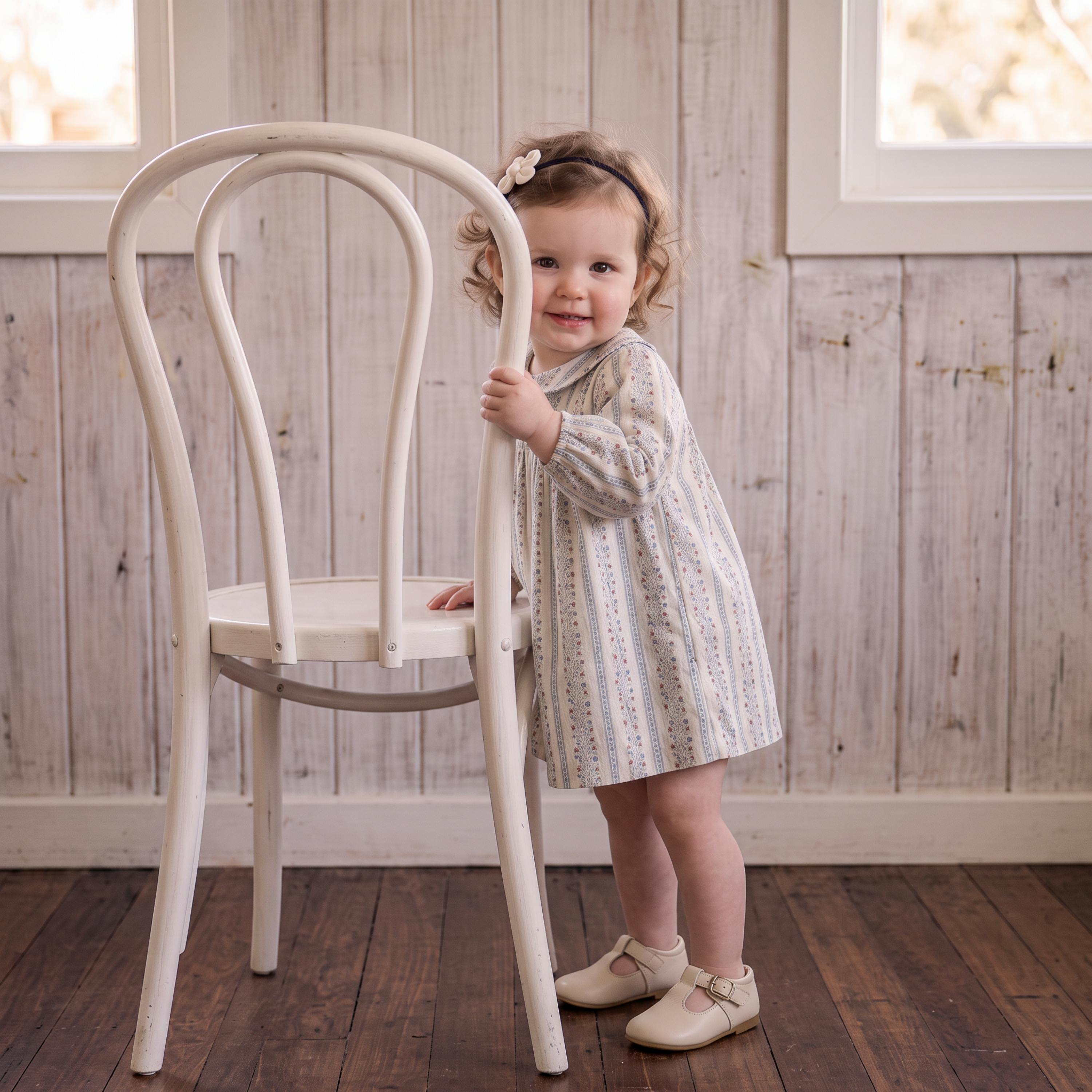 Organic Peter Pan Collar Dress - Vine Trail