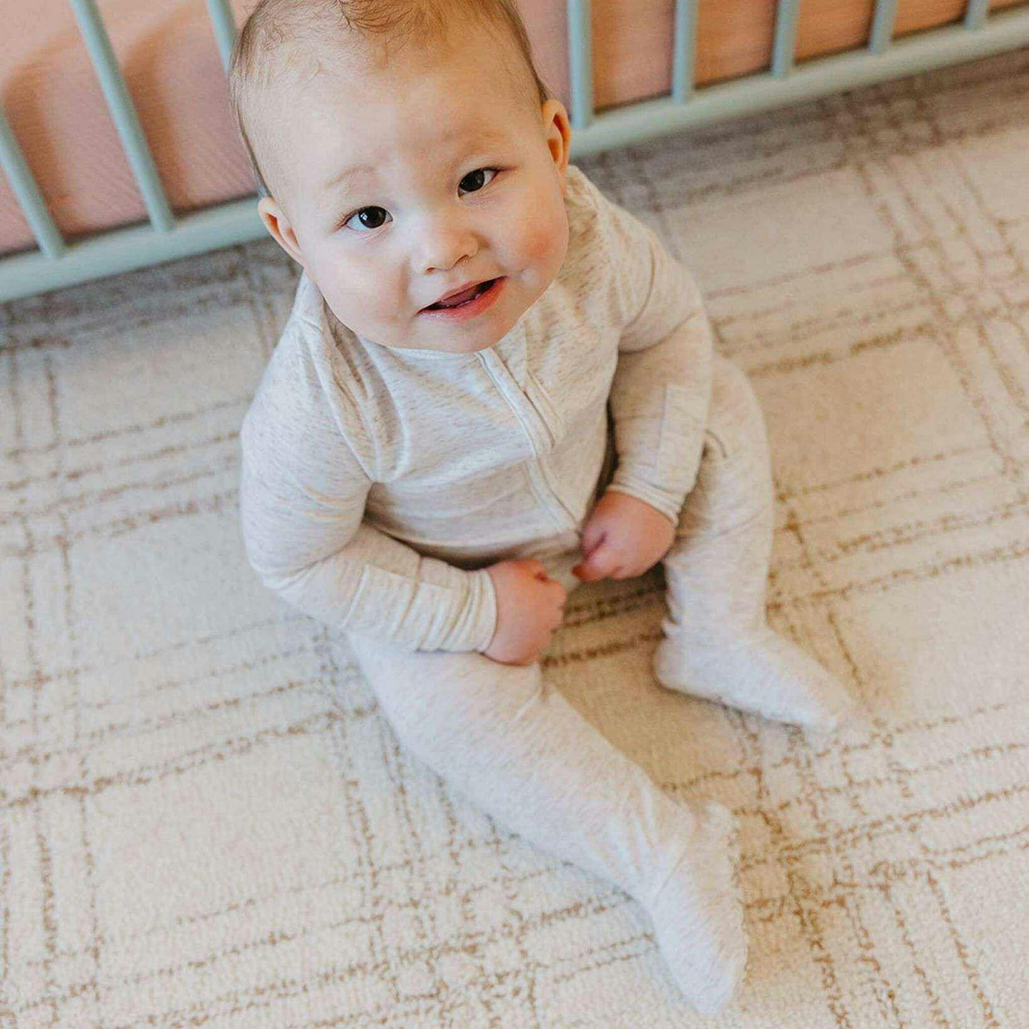 Zip-Up Footie Pajama - Oat
